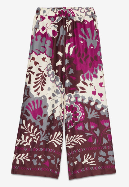 Ottod'ame Pantalone in viscosa stampata