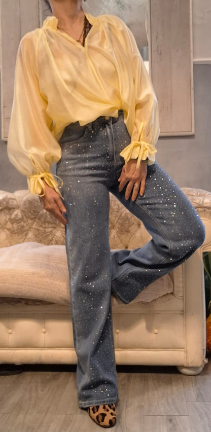 Dafne-jeans cristalli