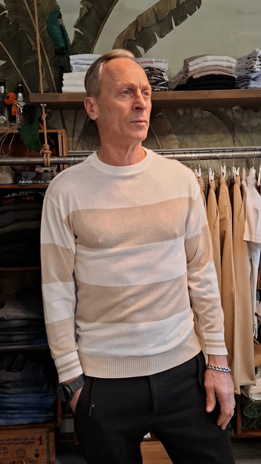 OverD-maglia m/l riga