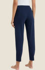 Pantalone a carota Madison Shop in jersey di cotone blu, vestibilità tapered cropped, vista posteriore