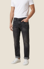Jeans Madison Shop modello Joseph in denim di cotone nero sbiadito con vestibilità regolare e cinque tasche